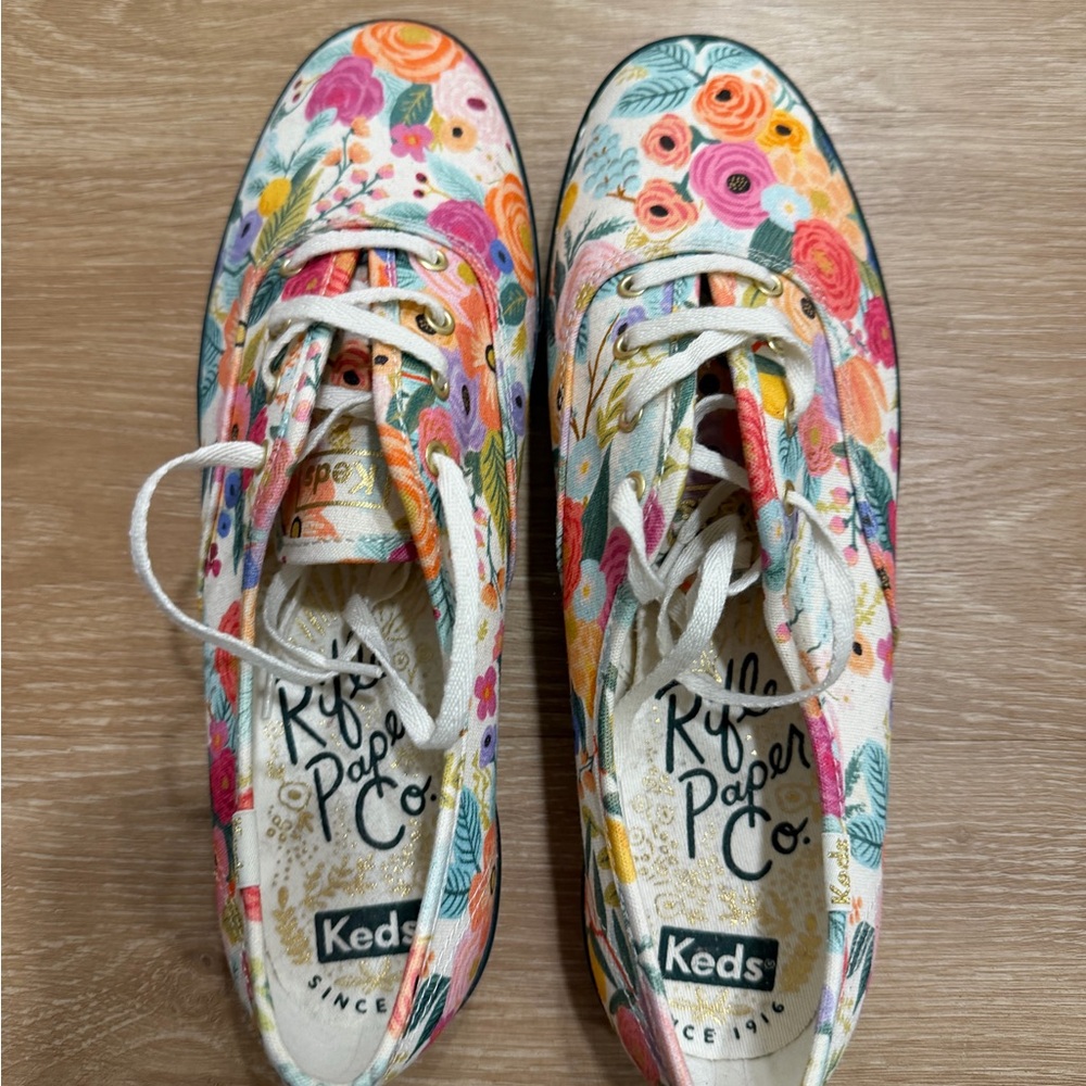 Keds Rifle Paper Co never worn